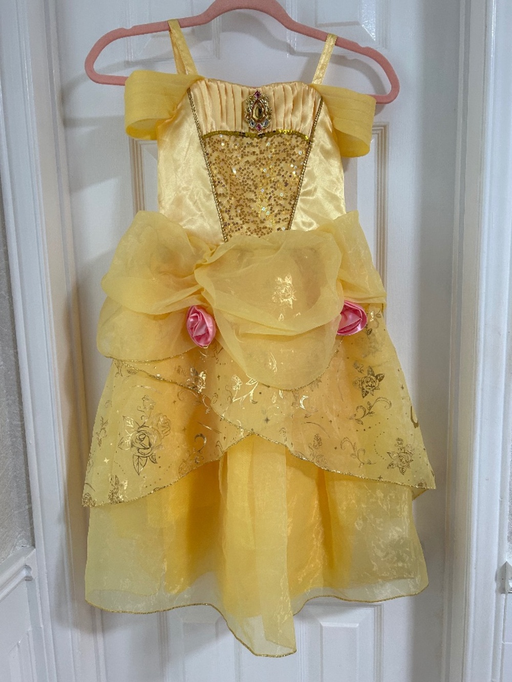 Authentic Disney Parks Bibbidi Bobbidi Boutique Belle Princess Dress Girls 5/6